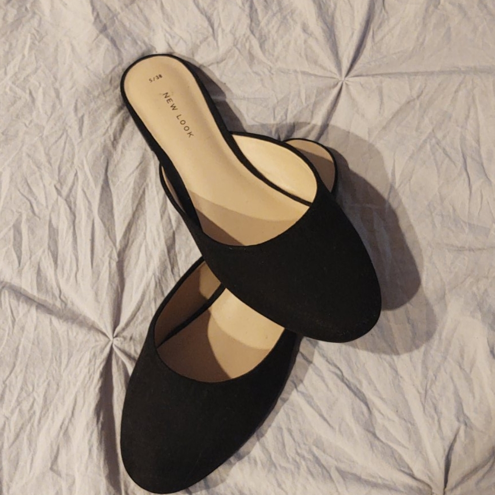Black slip ons